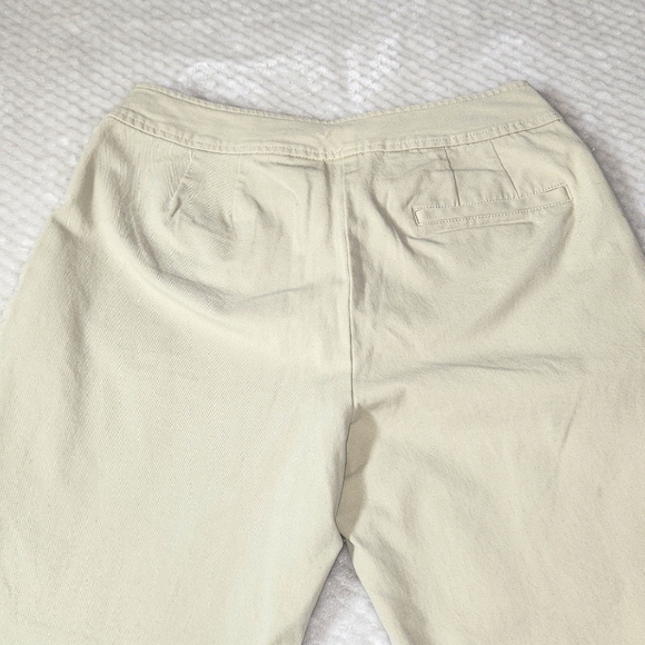 L.L.BEAN WOMENS CROPPED ANKLE PANTS BEIGE COLOR SIZE 10 - Picture 5 of 11
